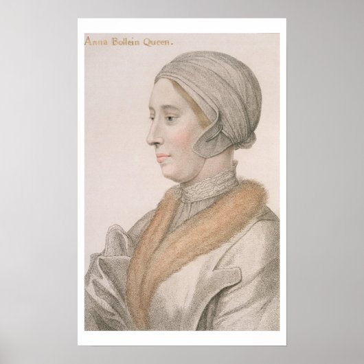 Poster Anne Boleyn (1507-36) gravée par Francesco Bartol (Devant)