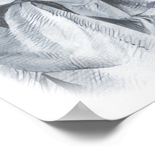 Poster Anne Bronte Citation Mon Âme Est Éveillé Floral (Coin)