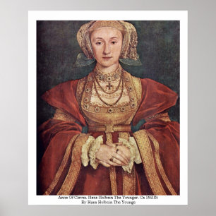 Poster Anne de Cleves. Hans Holbein le plus jeune