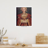 Poster Anne Of Cleves. Hans Holbein Le Jeune (Cuisine)