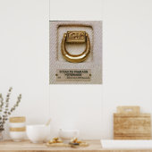 Poster Anneau avec le sceau du général Horemheb (Cuisine)