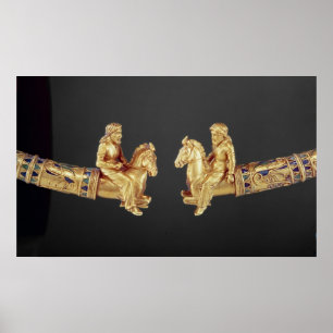 Poster Anneau de cou sous forme de cavaliers de Scythian