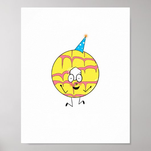 Poster anneau de fête, thème de cookie amusant (Devant)