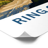 Poster Anneau de Kerry Irlande Travel Imprimer (Coin)