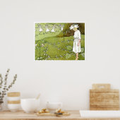 Poster Anneau vintage Elsa Beskow Fairy (Cuisine)