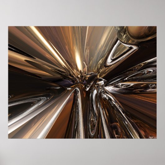 Poster Anneaux de perspective (Devant)