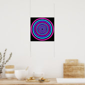 Poster Anneaux de vortex néon (Cuisine)