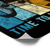 Poster Année Anniversaire Garçon 10 fois à niveau jusqu'a (Coin)