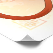 Poster Année aquarelle du singe, Ninja (Coin)