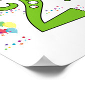 Poster Année bissextile Anniversaire 29 févr. (Coin)