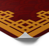 Poster Année chinoise du dragon 2024 Année lunaire 2024 (Coin)