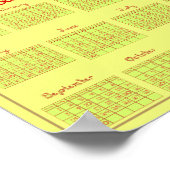 Poster Année Civile 2024 Du Dragon Imprimable (Coin)