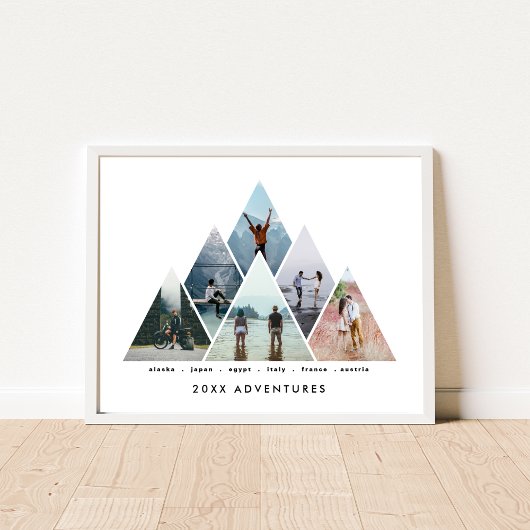 Poster Année de l'aventure Famille Cadeaux Destinations d