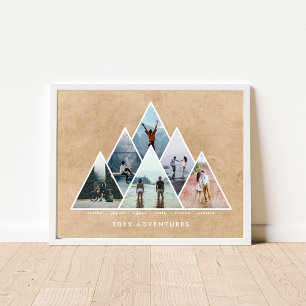 Poster Année de l'aventure Famille Cadeaux Destinations d