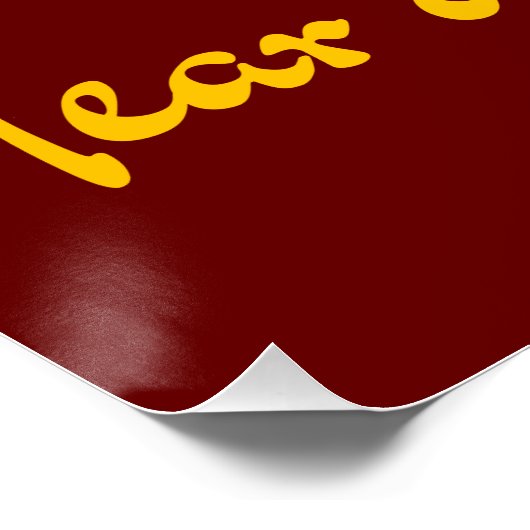 Poster Année de l'or Dragon (Coin)