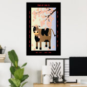 Poster Année de l'Ox (Bureau à domicile)