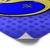 Poster Année de l'ox métallique (Coin)