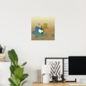 Poster Année d'impression de la souris Terre (Bureau à domicile)