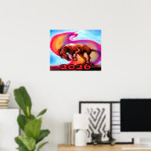 Poster Année du cheval de feu 2026 (Bureau à domicile)