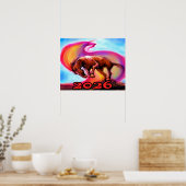 Poster Année du cheval de feu 2026 (Cuisine)