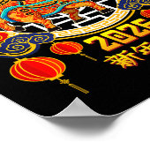 Poster Année Du Cheval Kid Nouvel An Chinois 2026 Lunar (Coin)