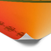 Poster Année Du Cheval Oval Imprimer (Coin)