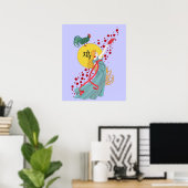 Poster Année du coq (Bureau à domicile)