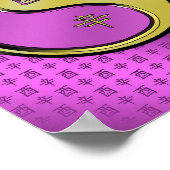 Poster Année du coq métallique (Coin)