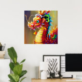 Poster Année du dragon 12 (Bureau à domicile)
