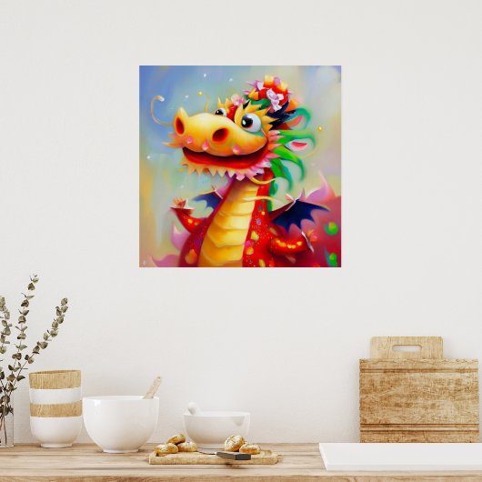 Poster Année du Dragon 4 (Cuisine)