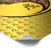 Poster Année du dragon de la Terre (Coin)