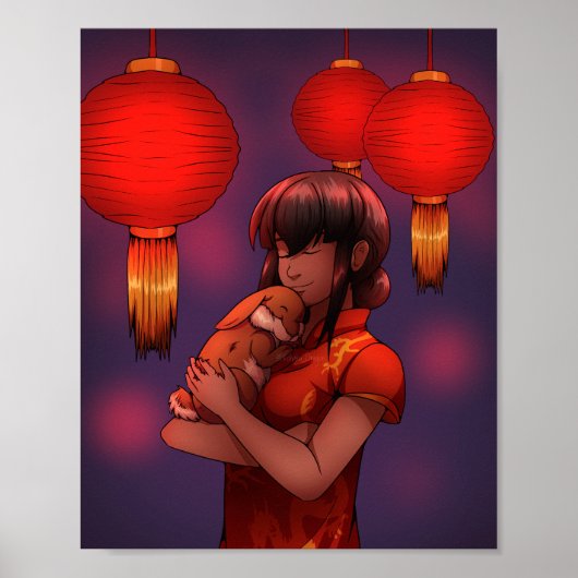 Poster Année du lapin (Devant)