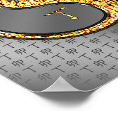 Poster Année du lapin de feu (Coin)