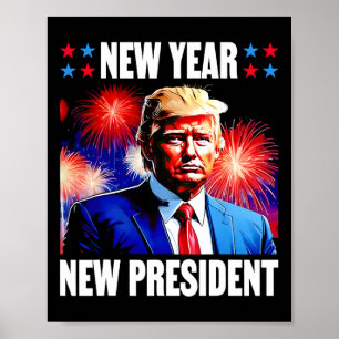 Poster Année du nouveau président Trump 2024