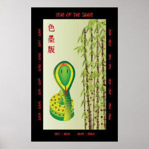 Poster Année du Serpent