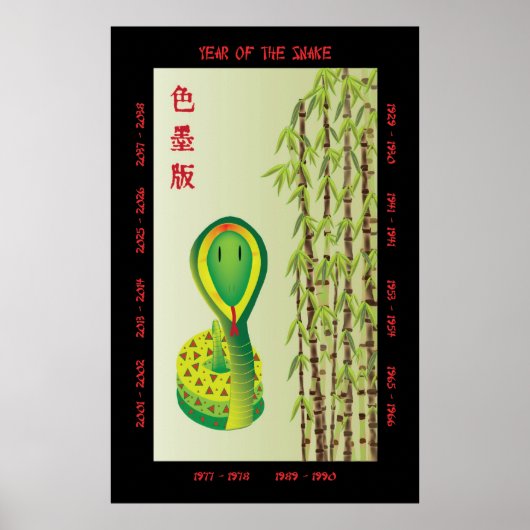 Poster Année du Serpent (Devant)