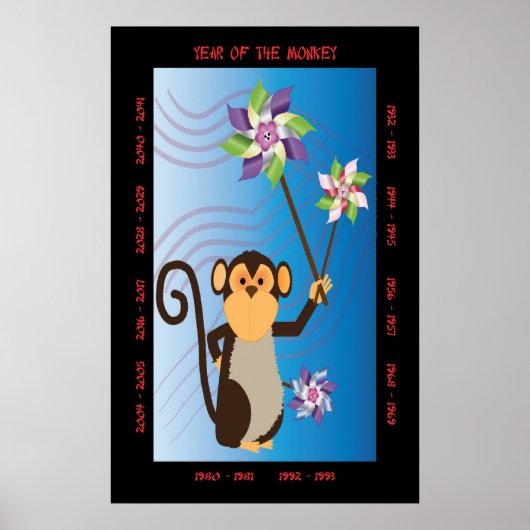 Poster Année du Singe (Devant)