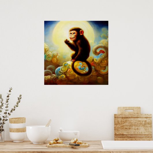 Poster Année du singe 10 (Cuisine)