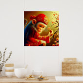 Poster Année du singe 11 (Cuisine)