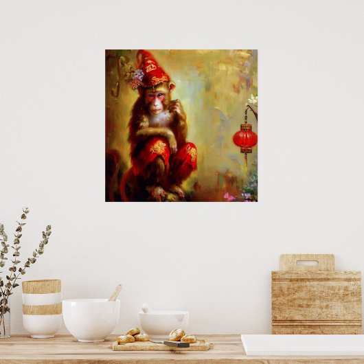 Poster Année du singe 5 (Cuisine)