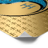 Poster Année du taux d'eau (Coin)