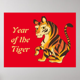 Poster Année du tigre