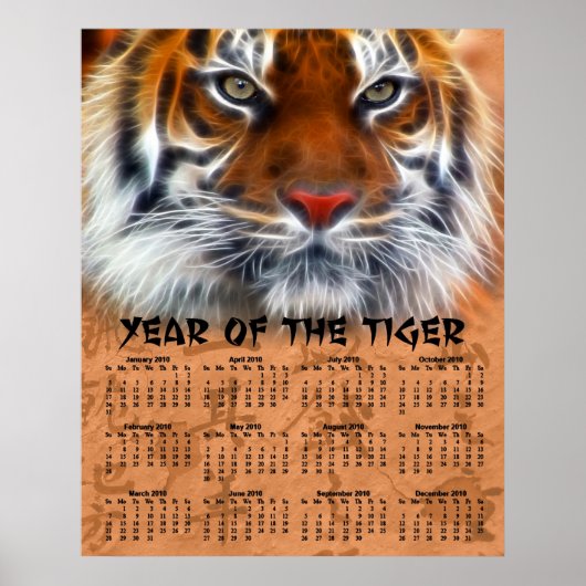 Poster Année du Tigre 2010 (Devant)