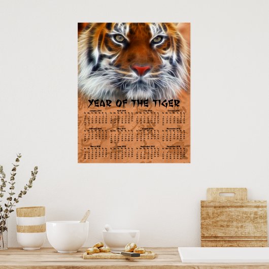 Poster Année du Tigre 2010 (Cuisine)