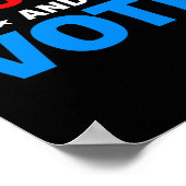 Poster Année Électorale - Fermé Et Vote (Coin)