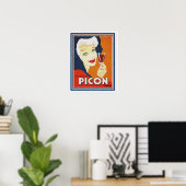 Poster Années 1930 Picon Apertif Français Ad- 16x20 (Bureau à domicile)