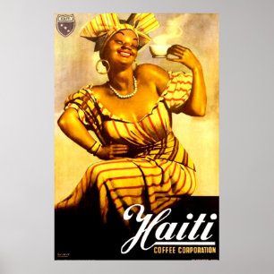 Poster Années 1950 Haïti Coffee Corporation