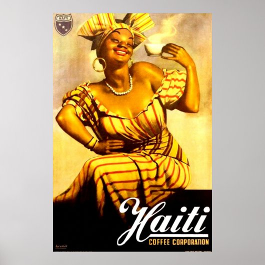 Poster Années 1950 Haïti Coffee Corporation (Devant)