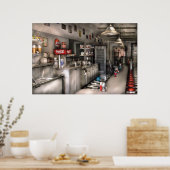 Poster Années 1950 - La Fontaine de Soda (Cuisine)