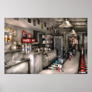 Poster Années 1950 - La Fontaine de Soda